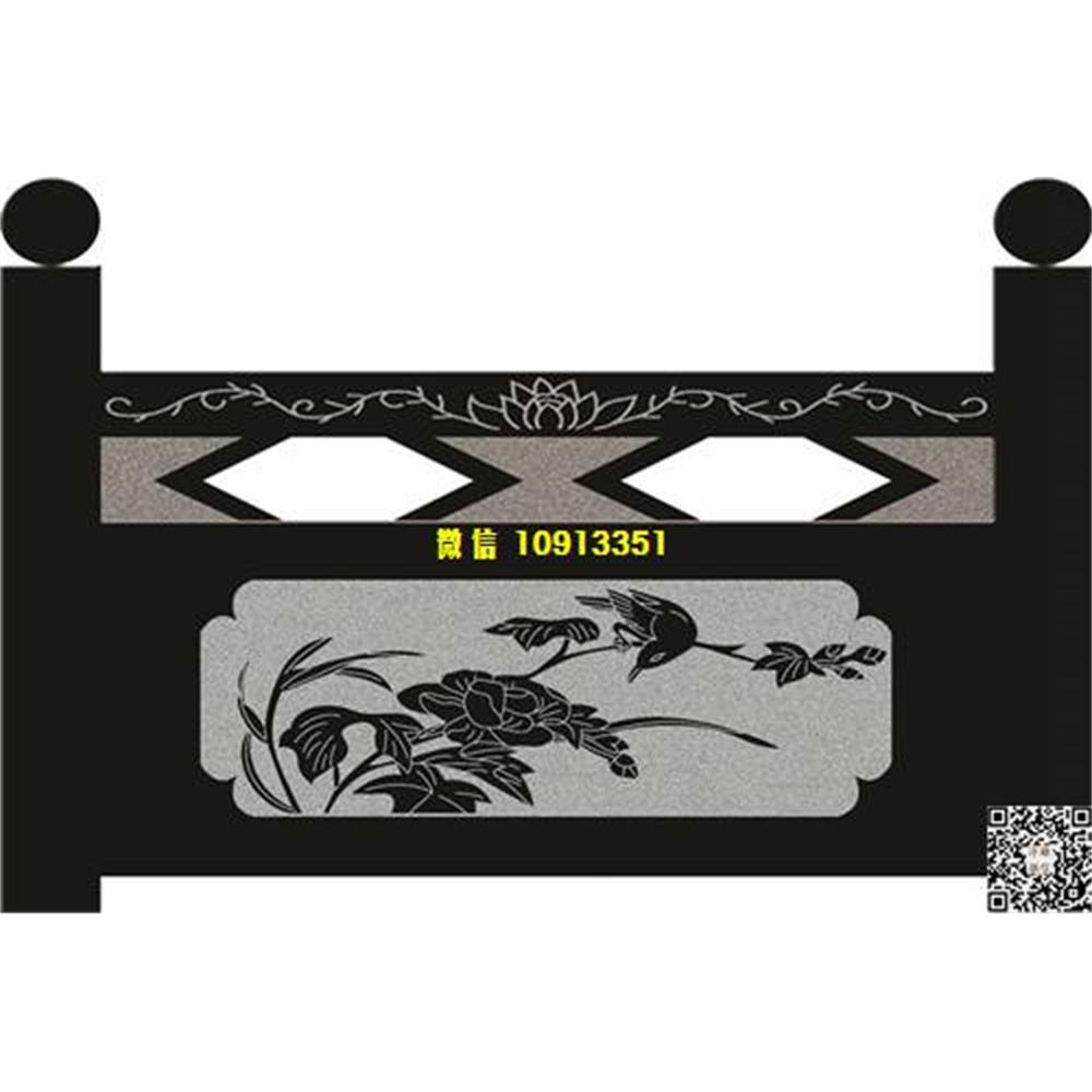 精雕图30荷花鸟栏板精雕图线雕图线条图单线铣底图_电脑雕刻plt文泰矢量图精雕图浮雕图